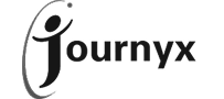 parallelstaff- Journyx logo with a stylized figure forming the letter J next to the word Journyx in black text.