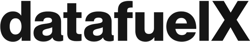 parallelstaff- Black text logo that reads datafuelX in a bold, modern sans-serif font on a transparent background.