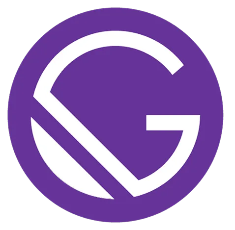 parallelstaff- A white stylized letter G on a solid purple circular background, representing the Gatsby logo.