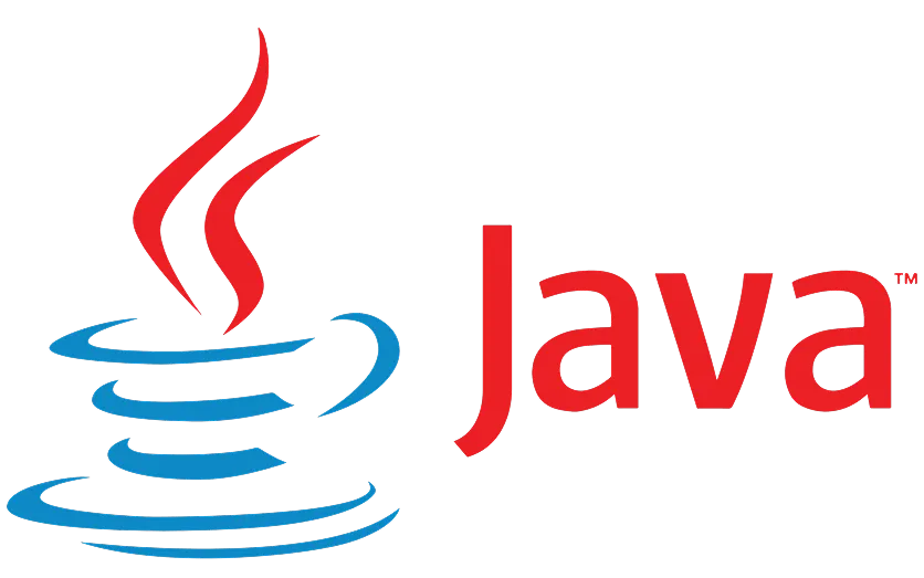 parallelstaff- The Java logo featuring a red steaming coffee cup above blue saucer lines, next to the word Java written in bold red letters.