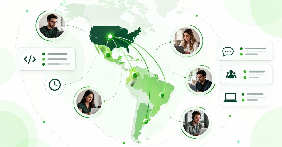 Nearshore software developer talent network across the United States and Latin America