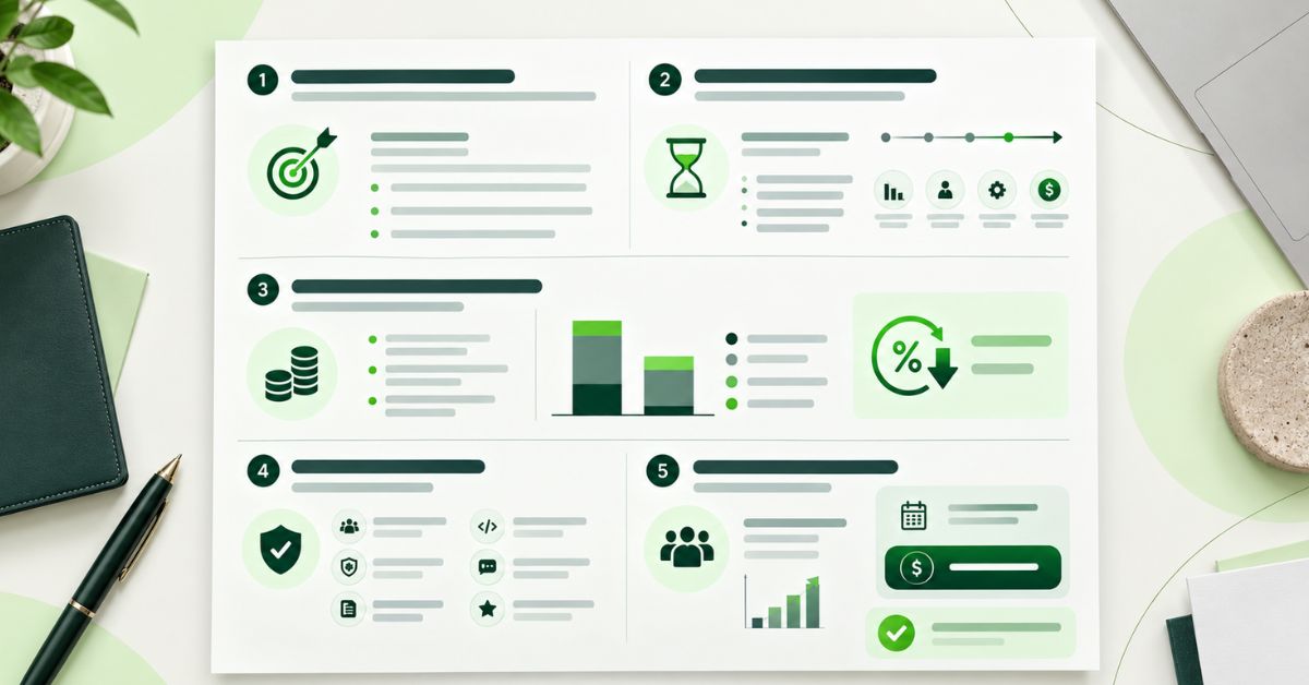 One-page staff augmentation business case structure for finance approval
